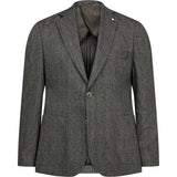 2Blind2C Faith Herringbone Blazer Blazer Fitted OLI Olive